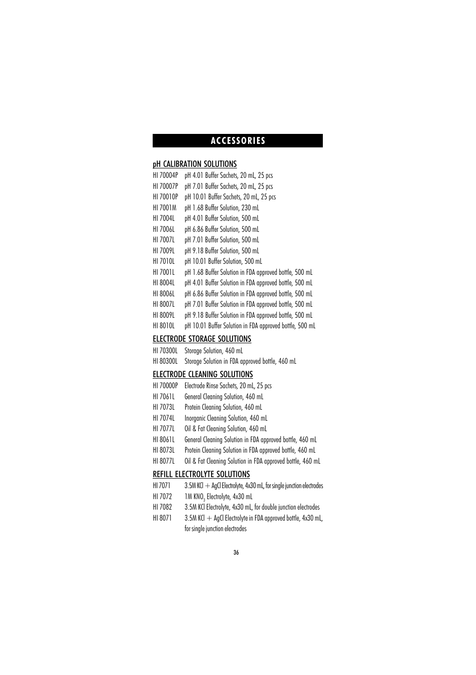 Hanna Instruments HI 221 User Manual | Page 36 / 40