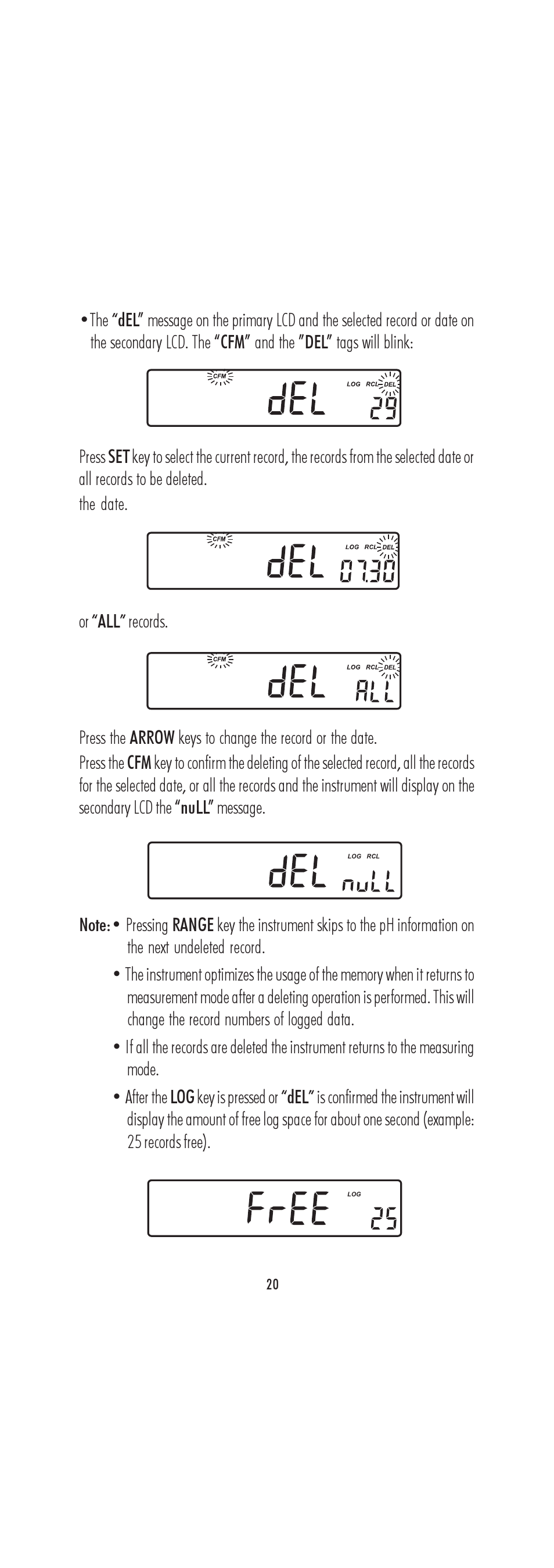 Hanna Instruments HI 222 User Manual | Page 20 / 40