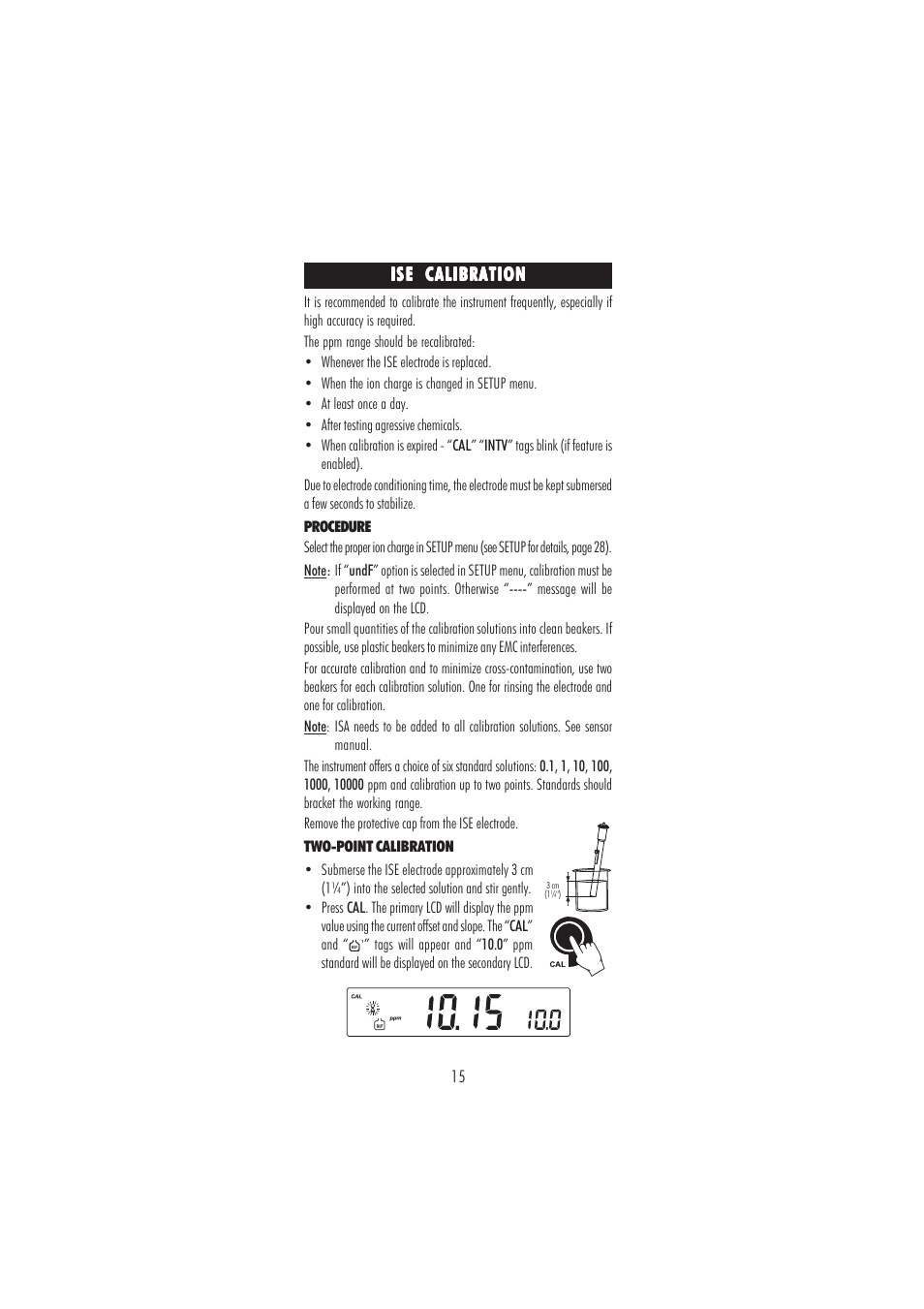 Hanna Instruments HI 2216 User Manual | Page 15 / 52