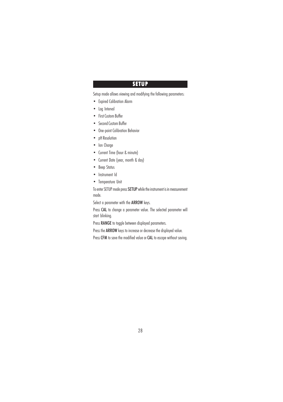 Hanna Instruments HI 2216 User Manual | Page 28 / 52