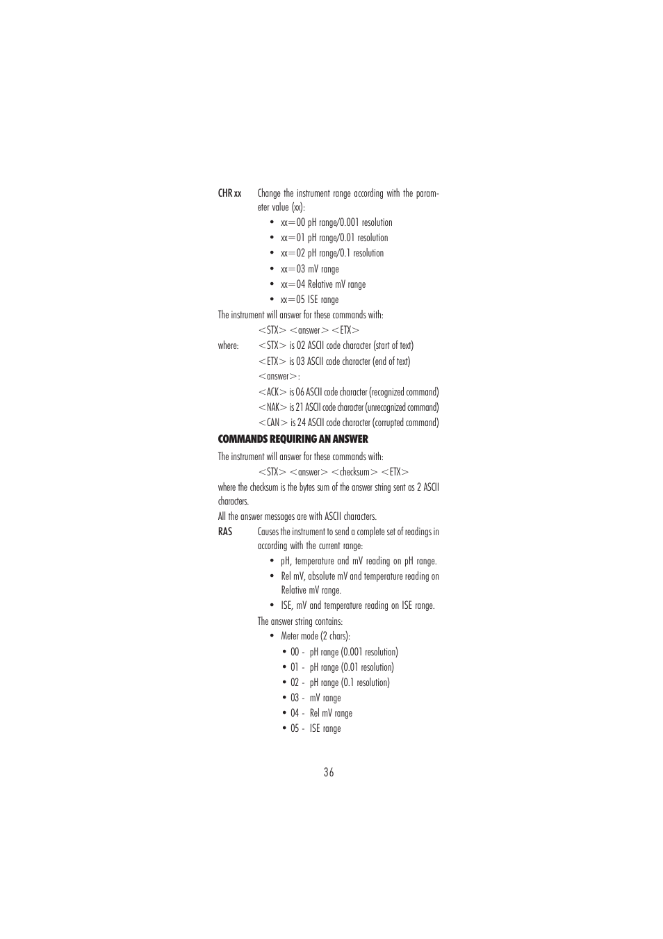 Hanna Instruments HI 2216 User Manual | Page 36 / 52