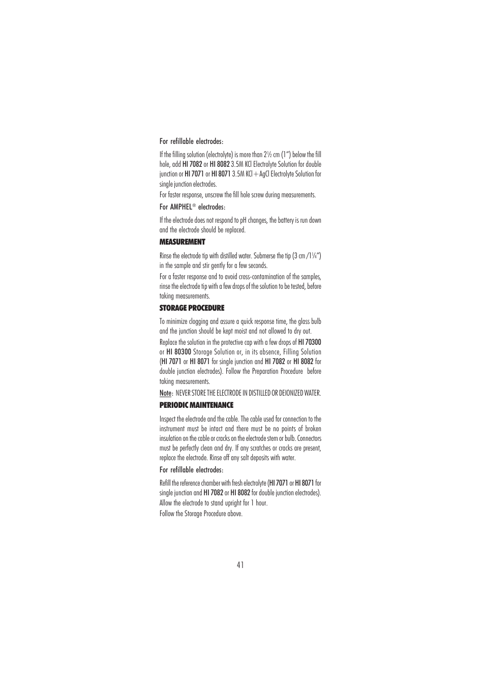 Hanna Instruments HI 2216 User Manual | Page 41 / 52