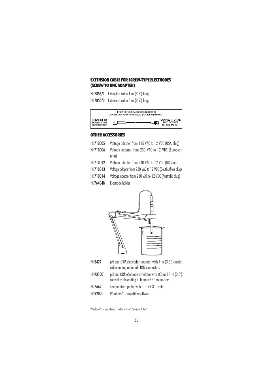 Hanna Instruments HI 2216 User Manual | Page 50 / 52