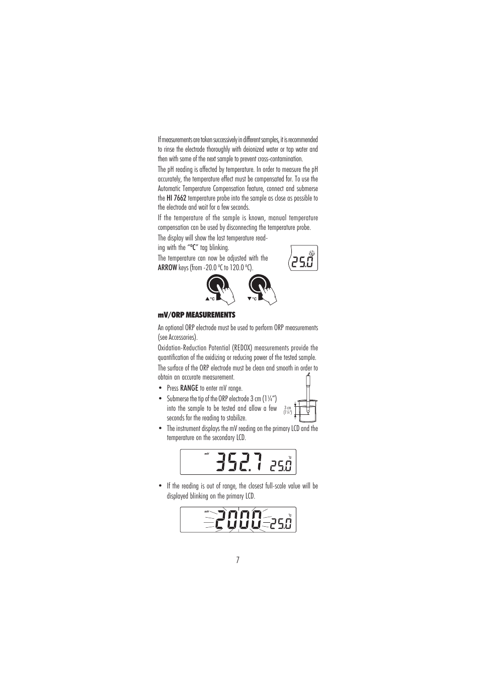 Hanna Instruments HI 2216 User Manual | Page 7 / 52