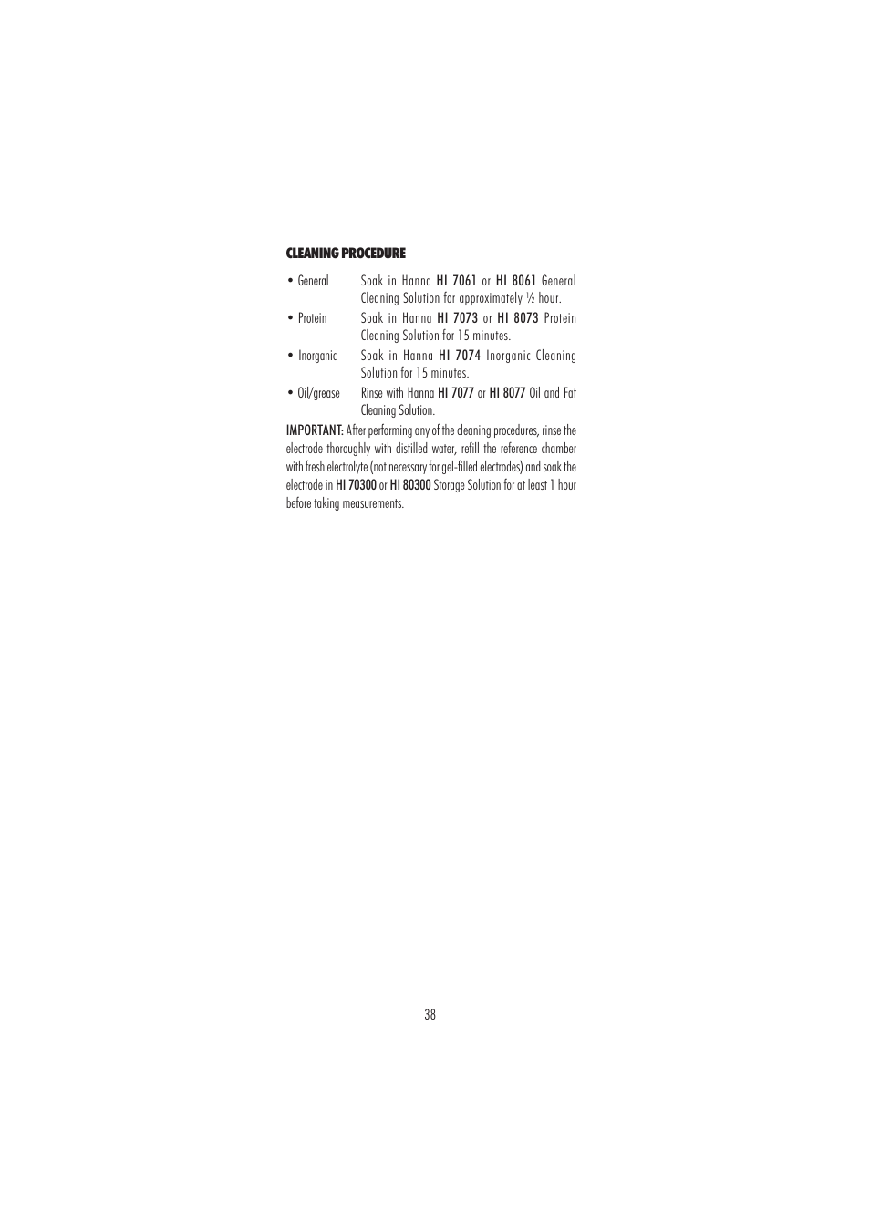 Hanna Instruments HI 2214 User Manual | Page 38 / 48