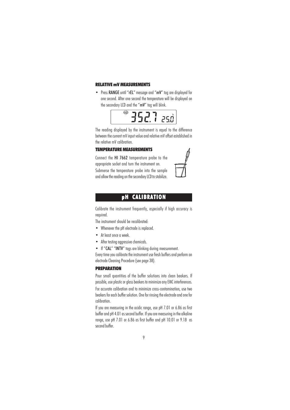 Hanna Instruments HI 2214 User Manual | Page 9 / 48