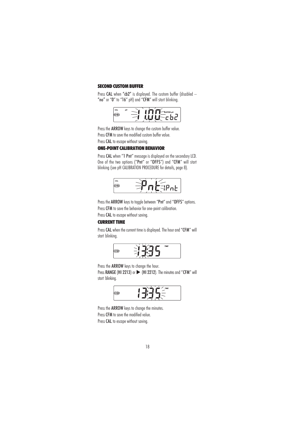 Hanna Instruments HI 2212 User Manual | Page 18 / 36