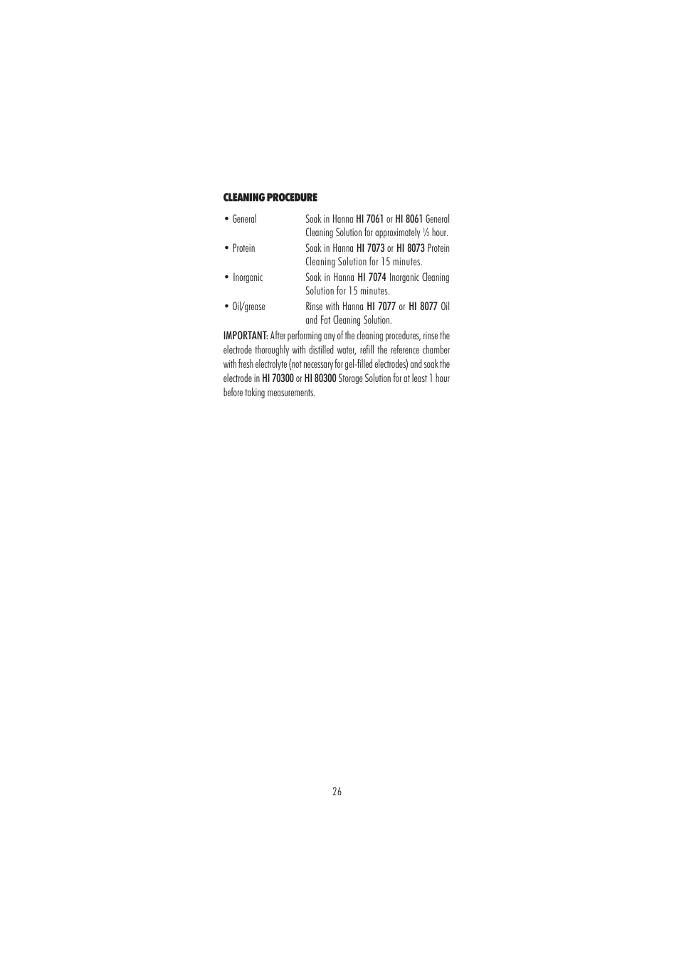 Hanna Instruments HI 2212 User Manual | Page 26 / 36