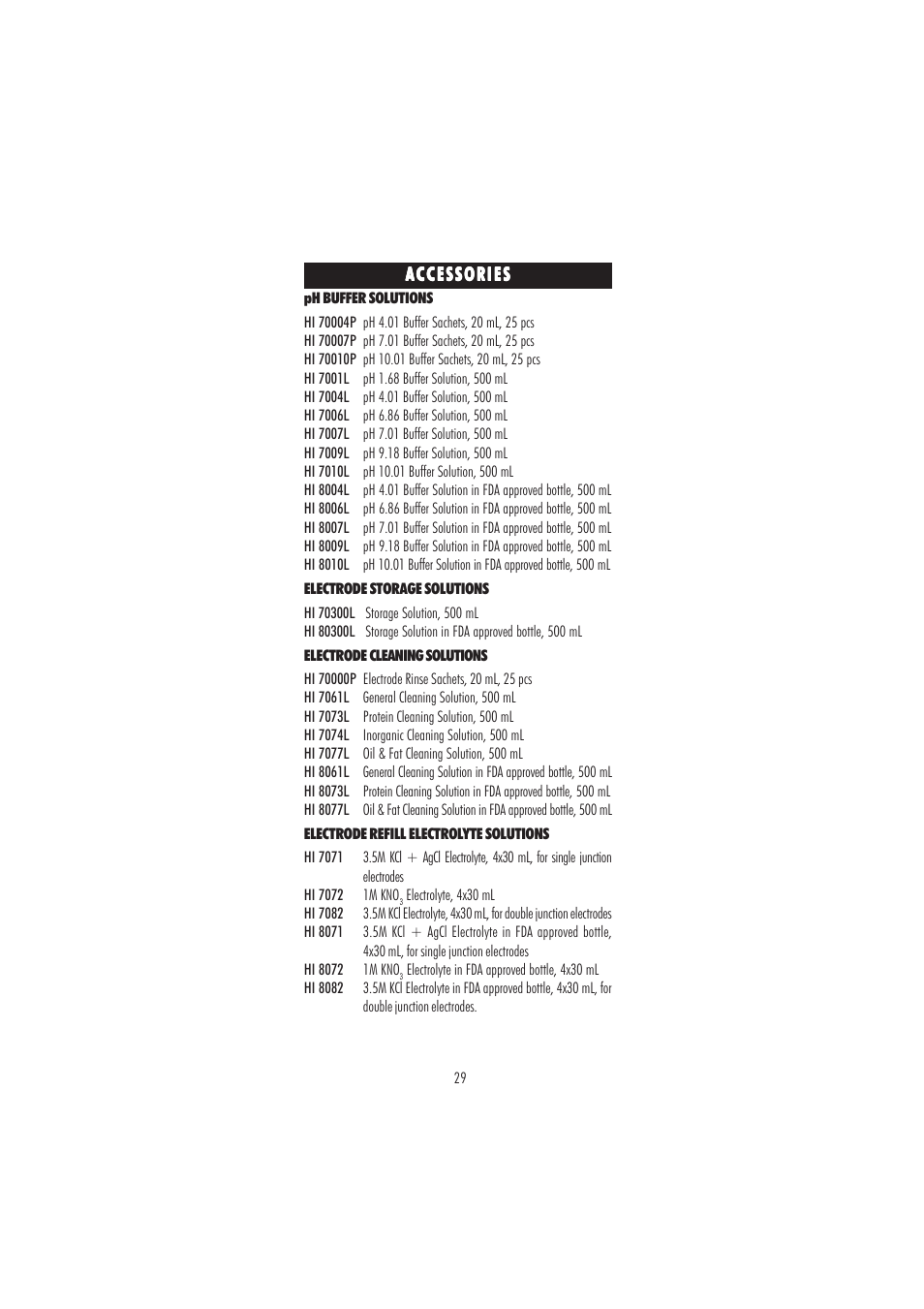 Hanna Instruments HI 2212 User Manual | Page 29 / 36