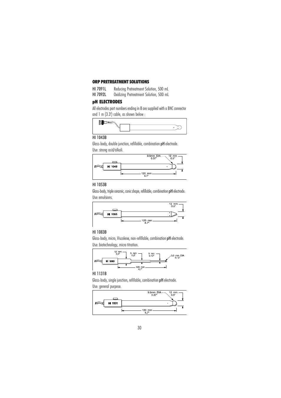 Hanna Instruments HI 2212 User Manual | Page 30 / 36