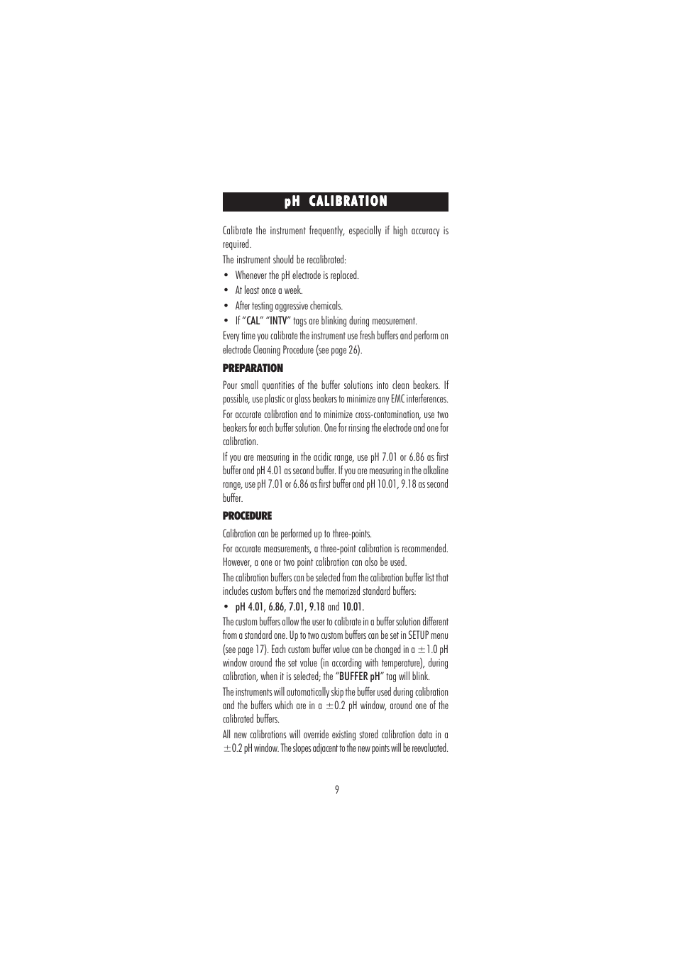 Hanna Instruments HI 2212 User Manual | Page 9 / 36