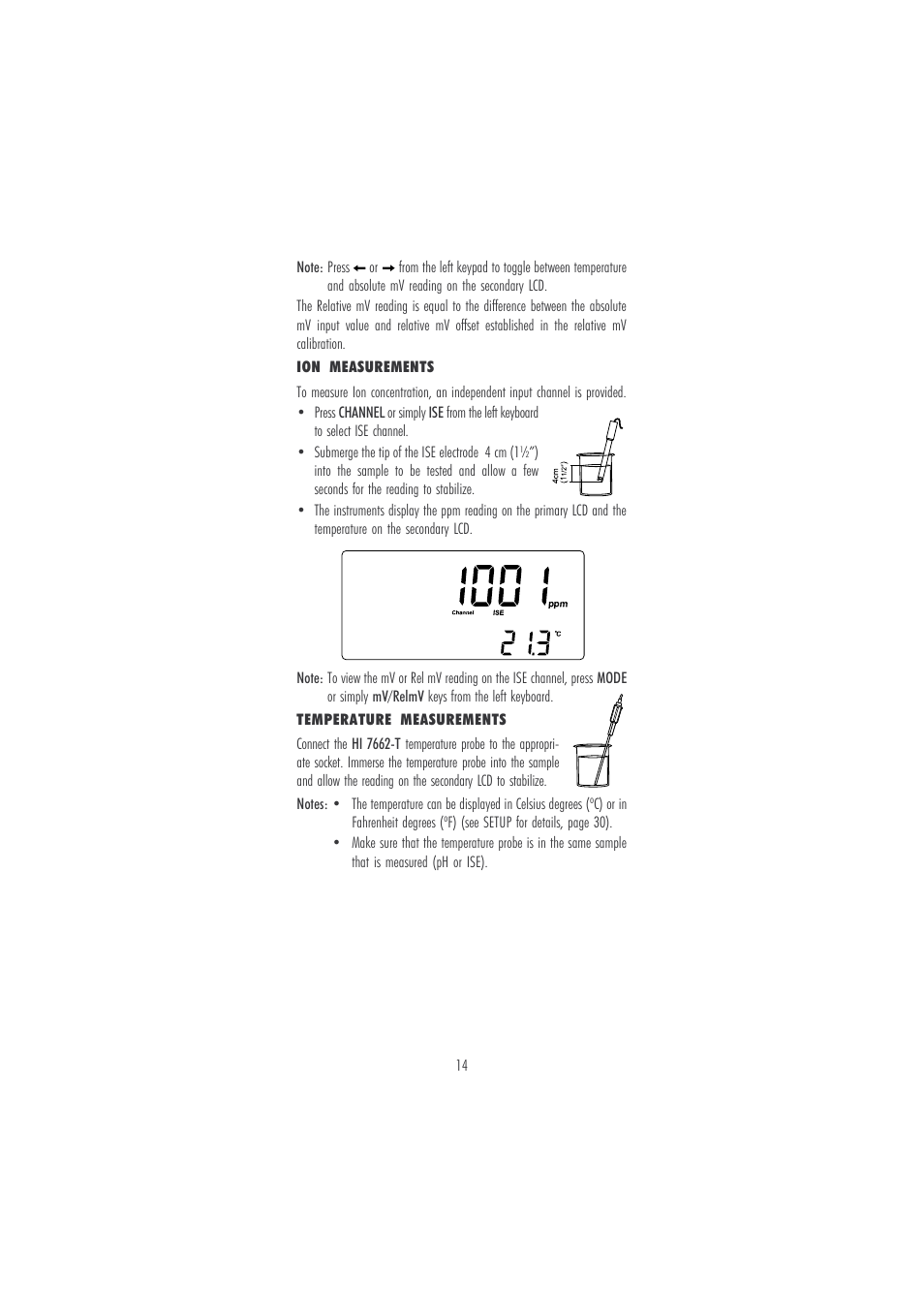 Hanna Instruments HI 121 User Manual | Page 14 / 60
