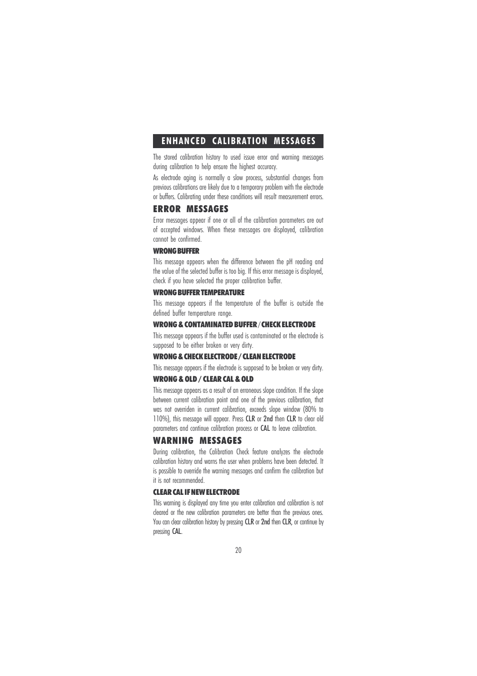 Hanna Instruments HI 121 User Manual | Page 20 / 60