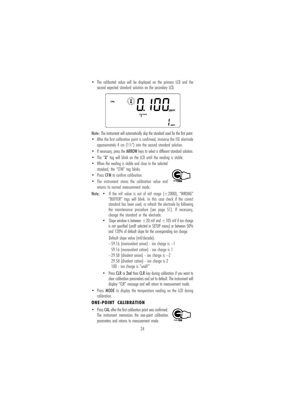 Hanna Instruments HI 121 User Manual | Page 24 / 60