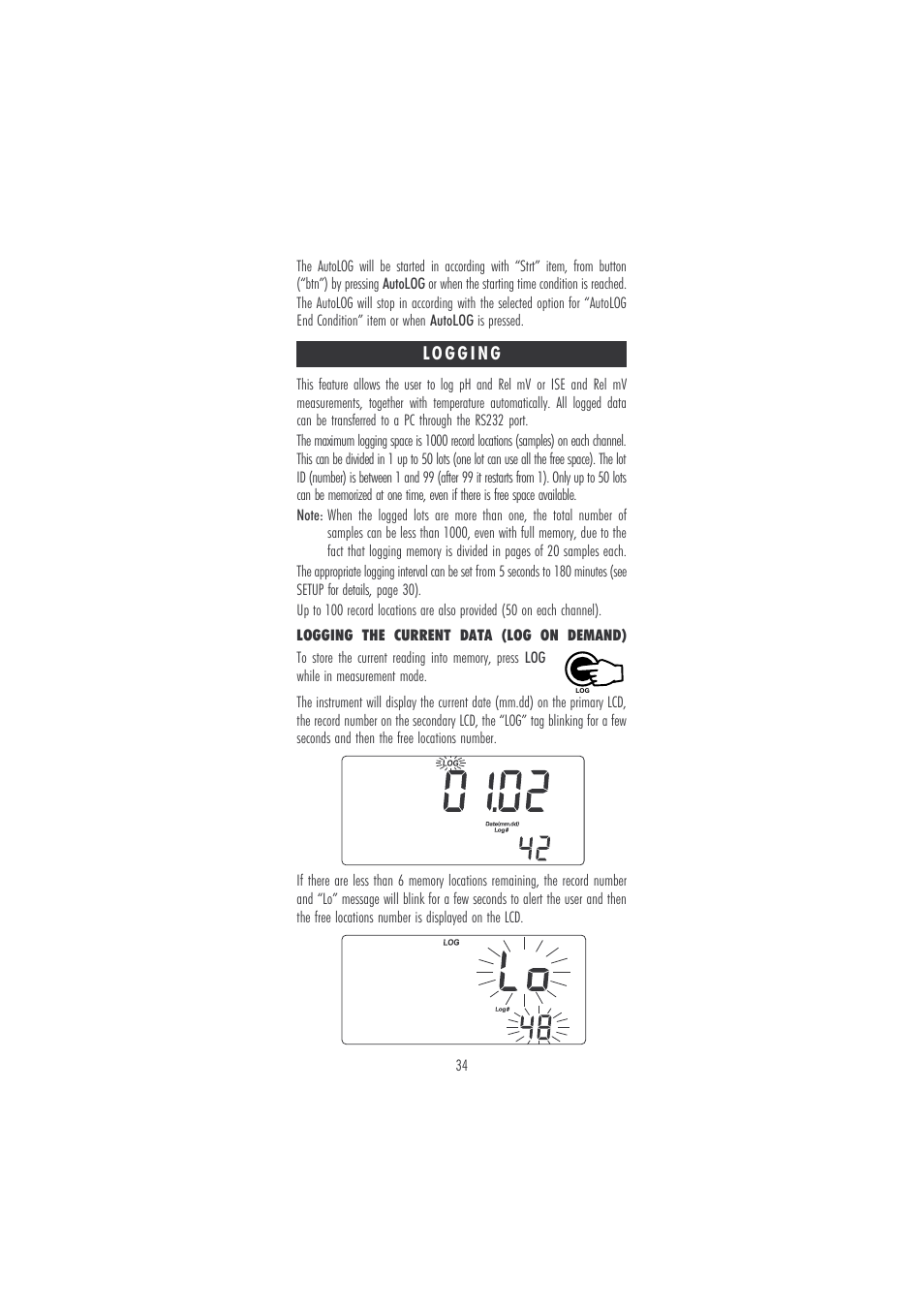 Hanna Instruments HI 121 User Manual | Page 34 / 60