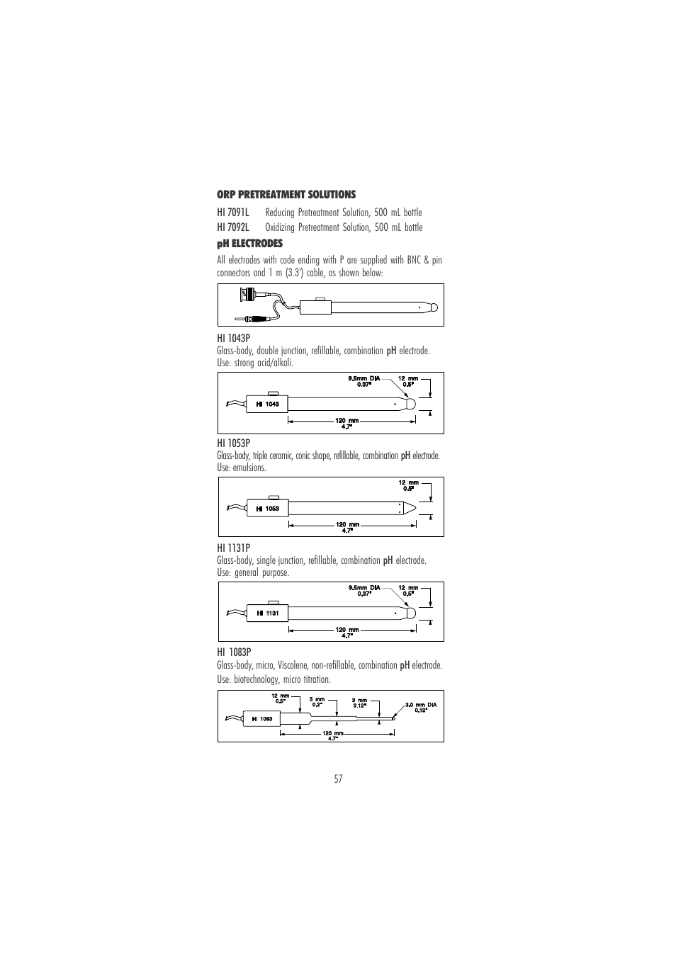 Hanna Instruments HI 121 User Manual | Page 57 / 60