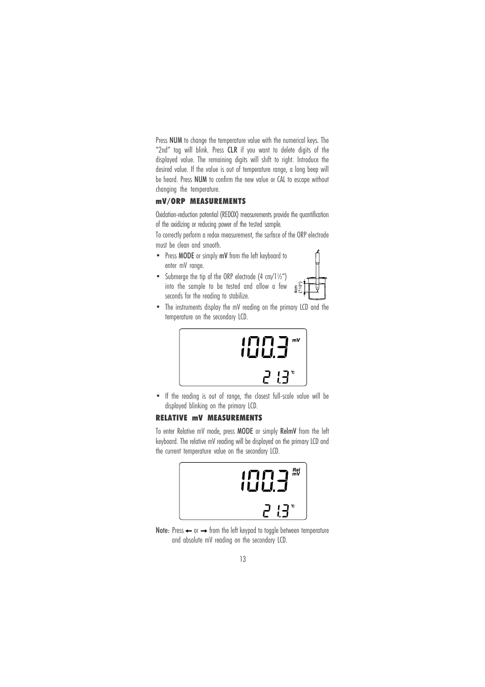 Hanna Instruments HI 120 User Manual | Page 13 / 56