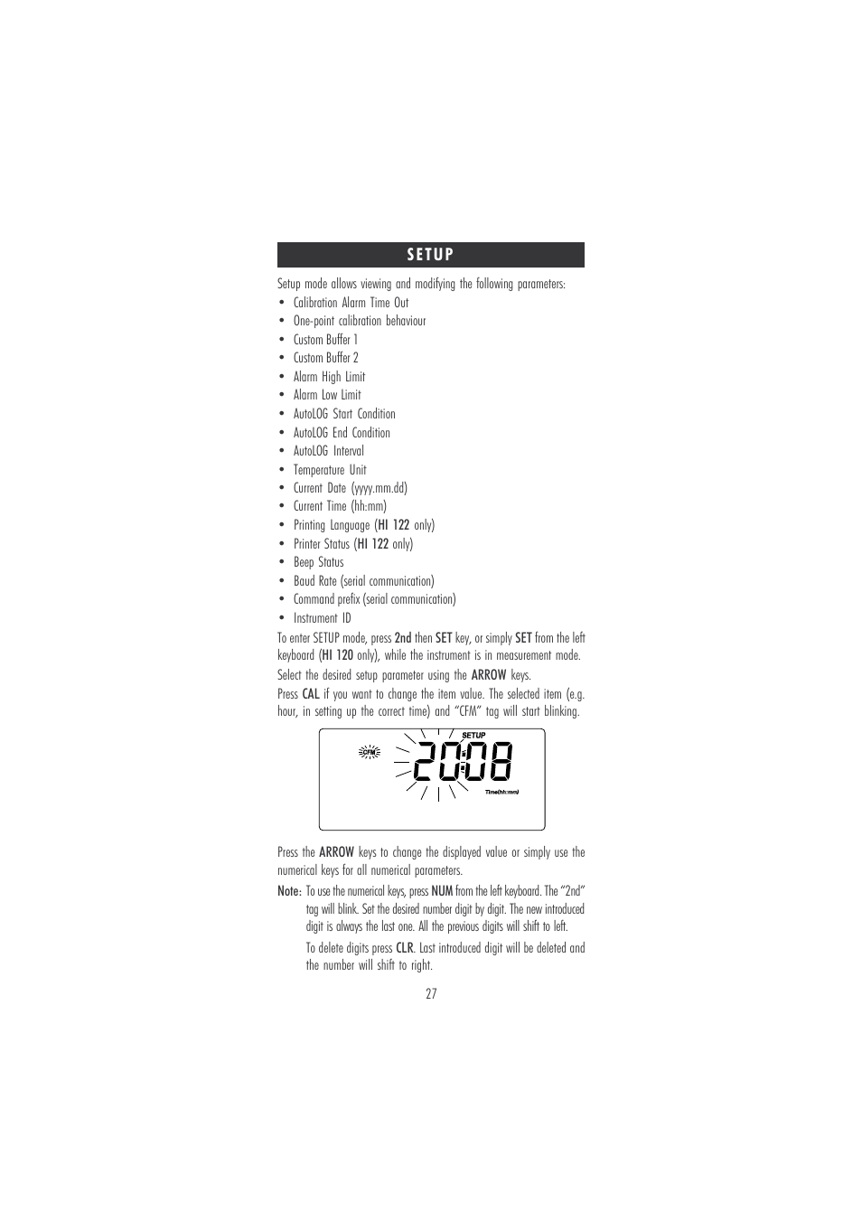 Hanna Instruments HI 120 User Manual | Page 27 / 56