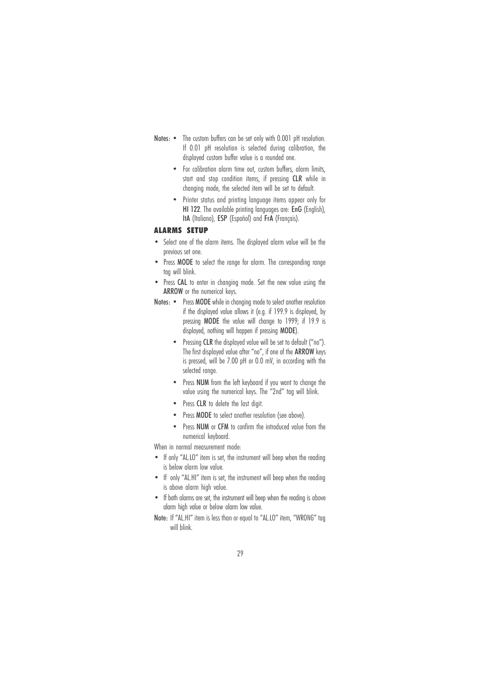 Hanna Instruments HI 120 User Manual | Page 29 / 56