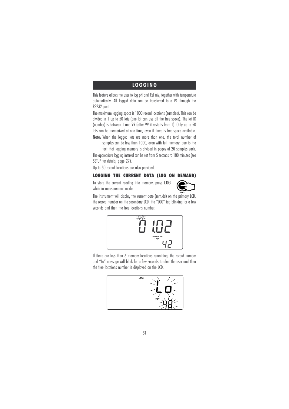 Hanna Instruments HI 120 User Manual | Page 31 / 56