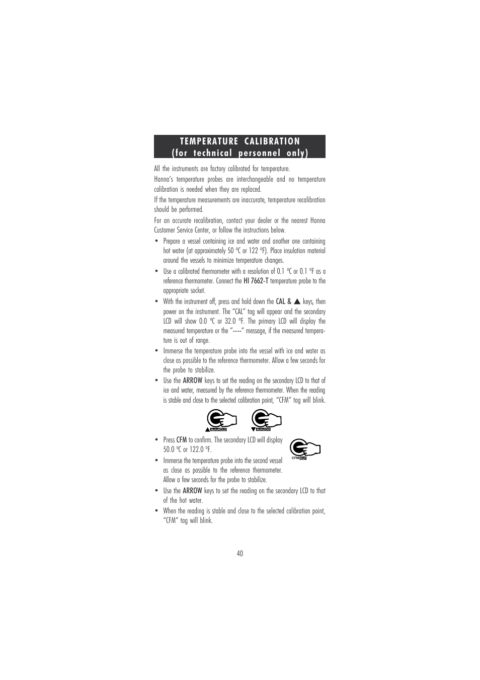 Hanna Instruments HI 120 User Manual | Page 40 / 56
