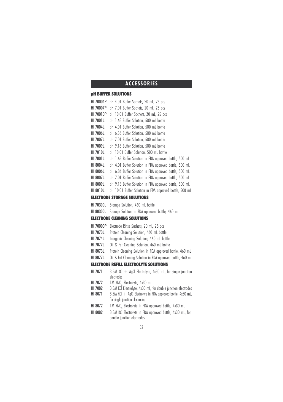Hanna Instruments HI 120 User Manual | Page 52 / 56