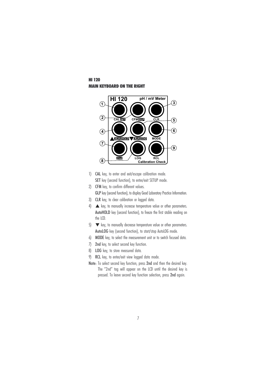 Hi 120 | Hanna Instruments HI 120 User Manual | Page 7 / 56