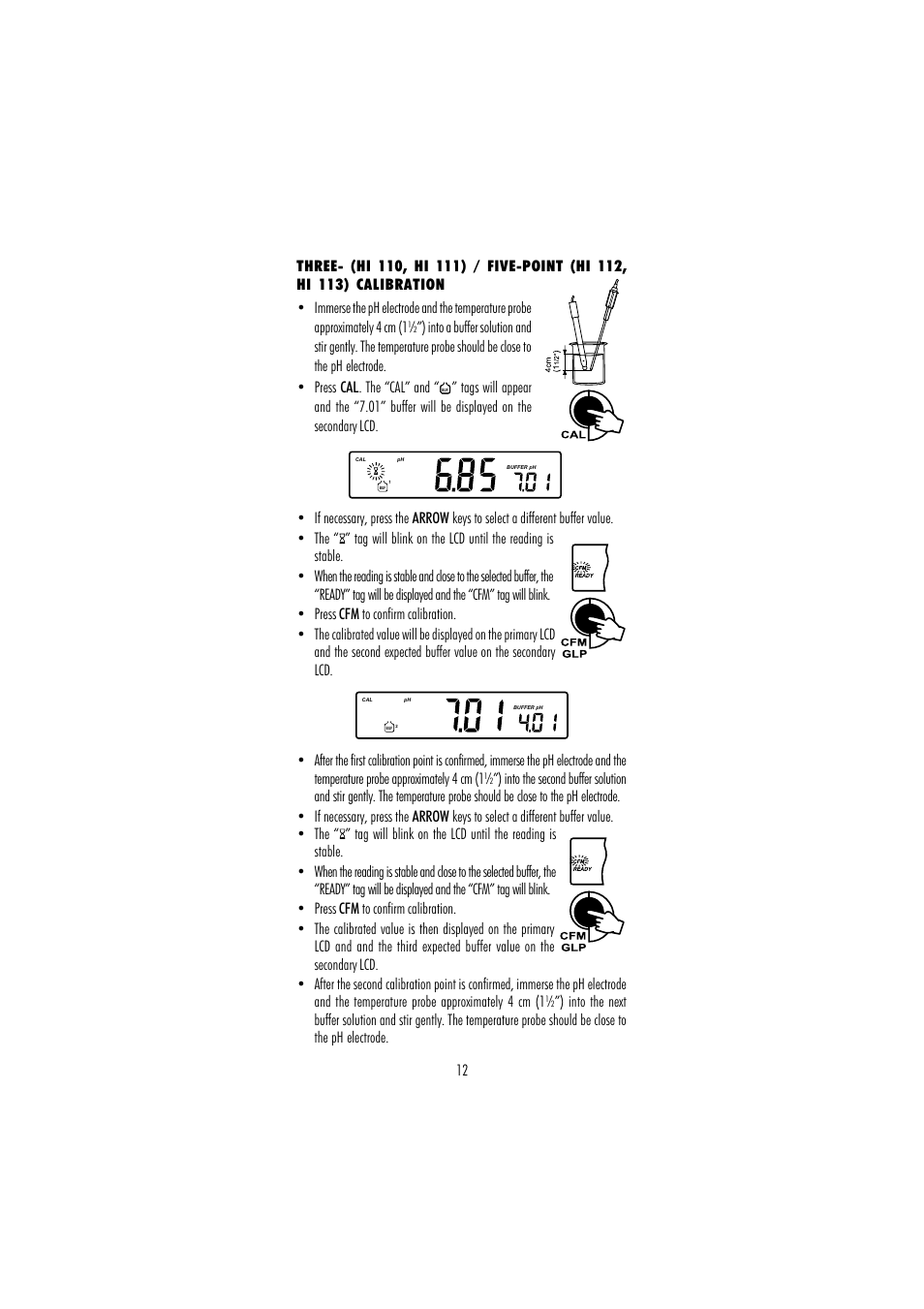 Hanna Instruments HI 110 User Manual | Page 12 / 40