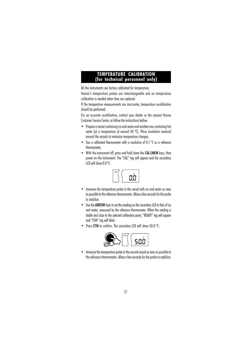 Hanna Instruments HI 110 User Manual | Page 21 / 40