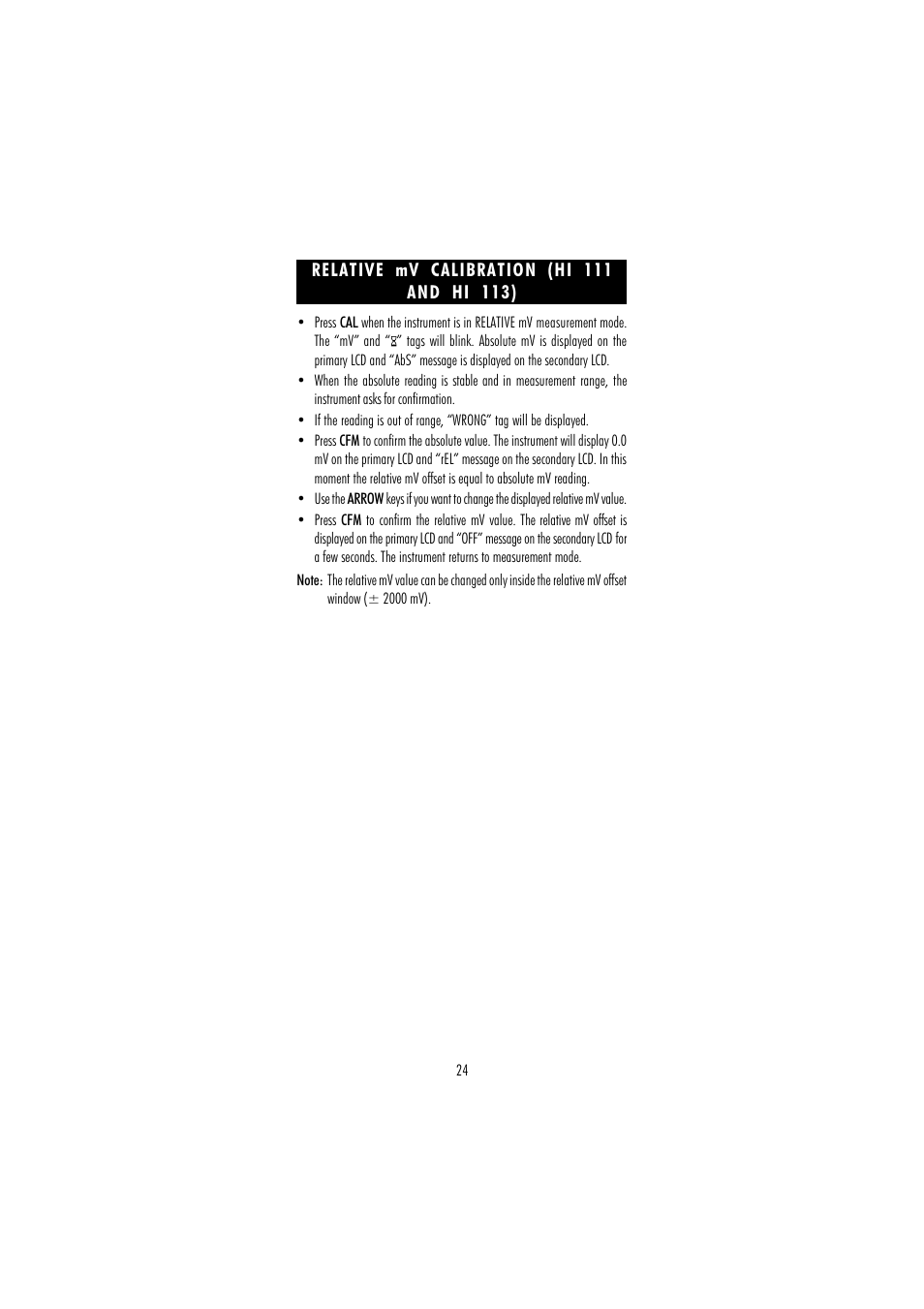 Hanna Instruments HI 110 User Manual | Page 24 / 40