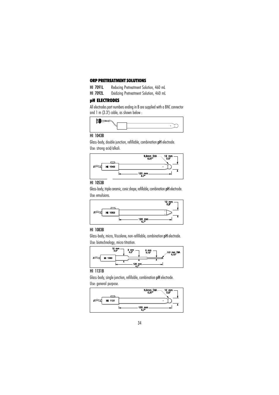 Hanna Instruments HI 110 User Manual | Page 34 / 40