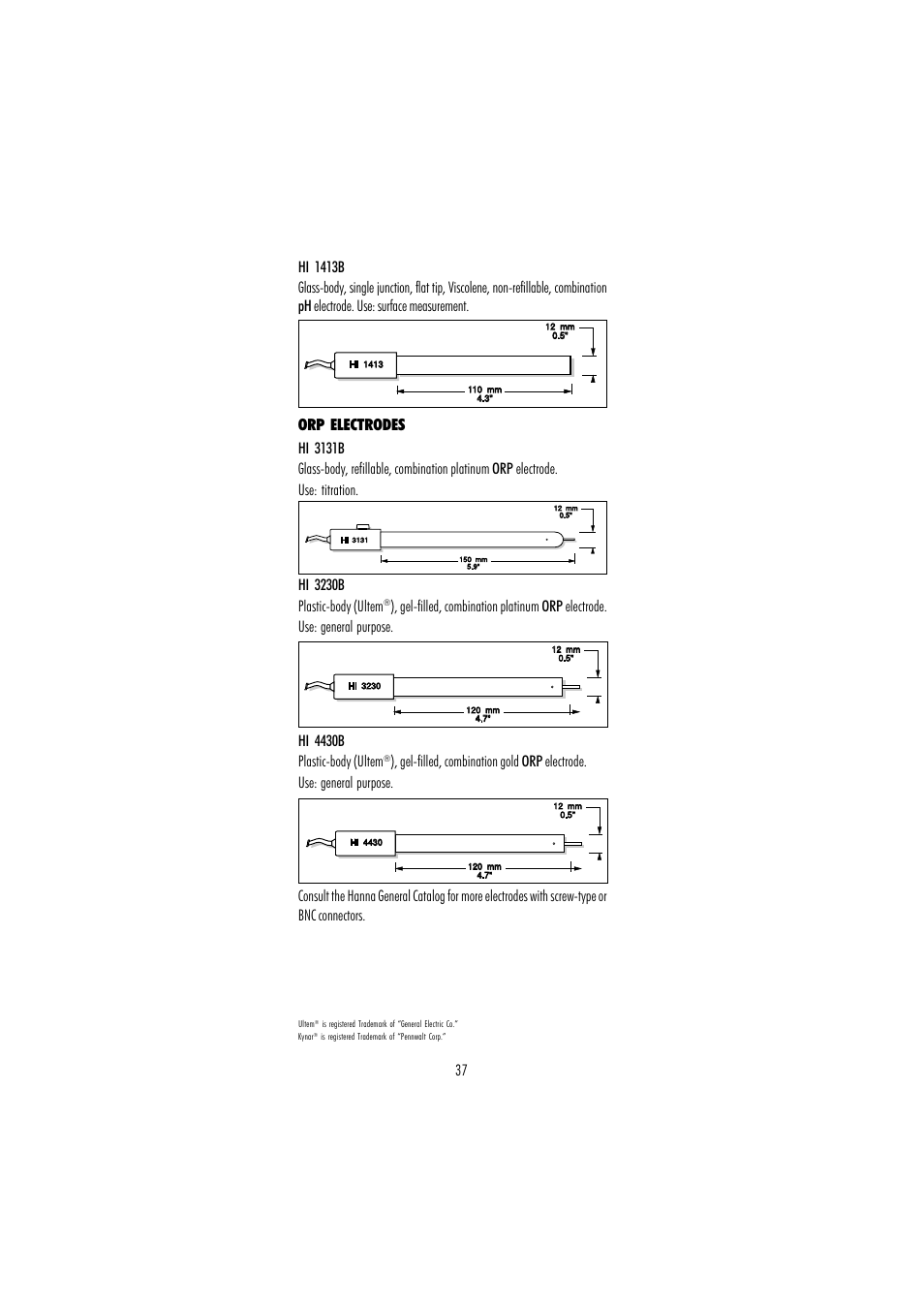 Hanna Instruments HI 110 User Manual | Page 37 / 40