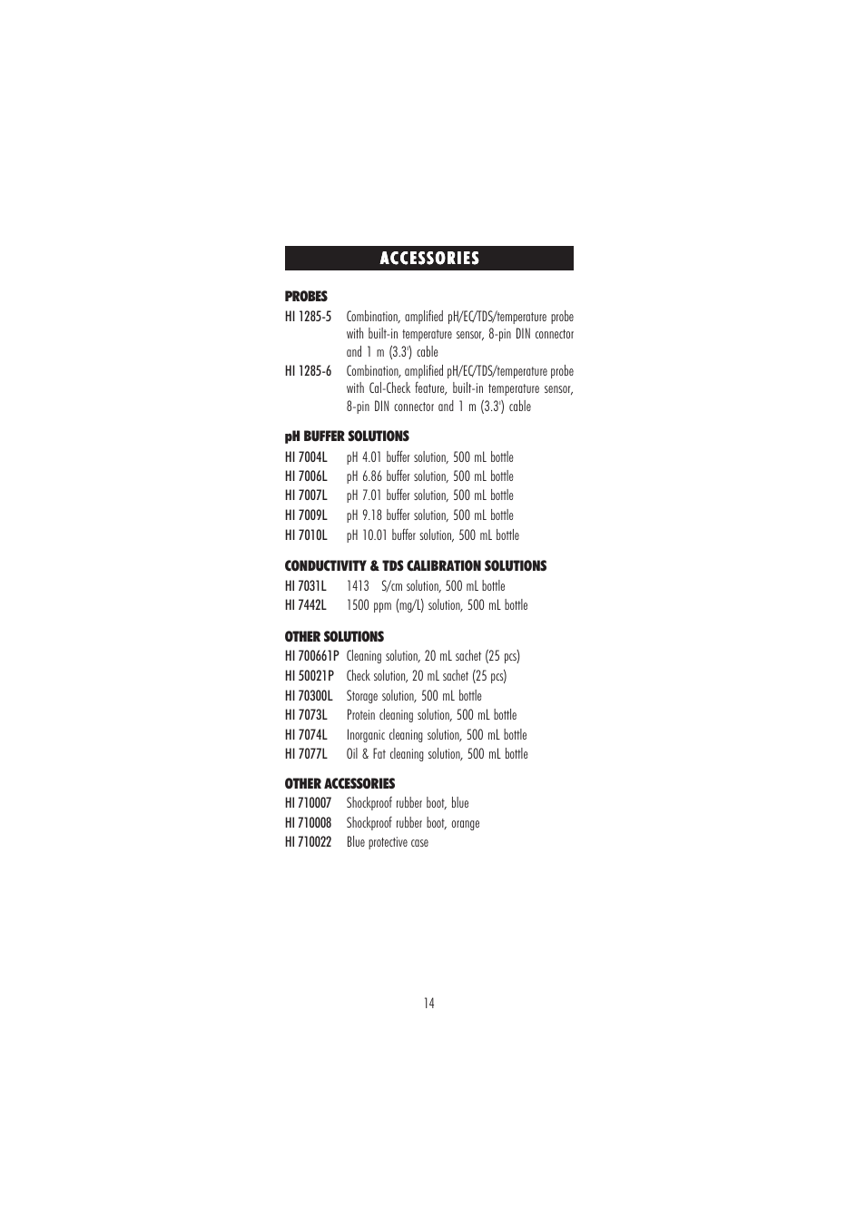 Hanna Instruments HI 9813-5 User Manual | Page 14 / 16