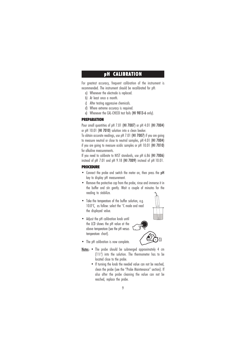 Hanna Instruments HI 9813-5 User Manual | Page 9 / 16