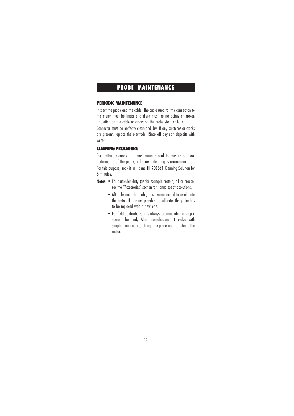 Hanna Instruments HI 9811-5 User Manual | Page 13 / 16