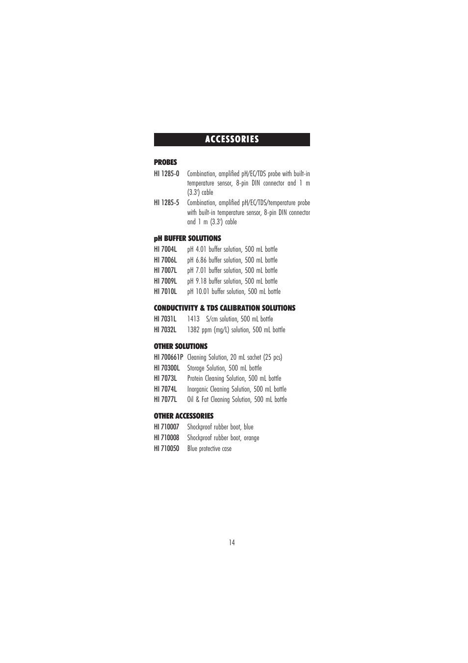 Hanna Instruments HI 9811-5 User Manual | Page 14 / 16