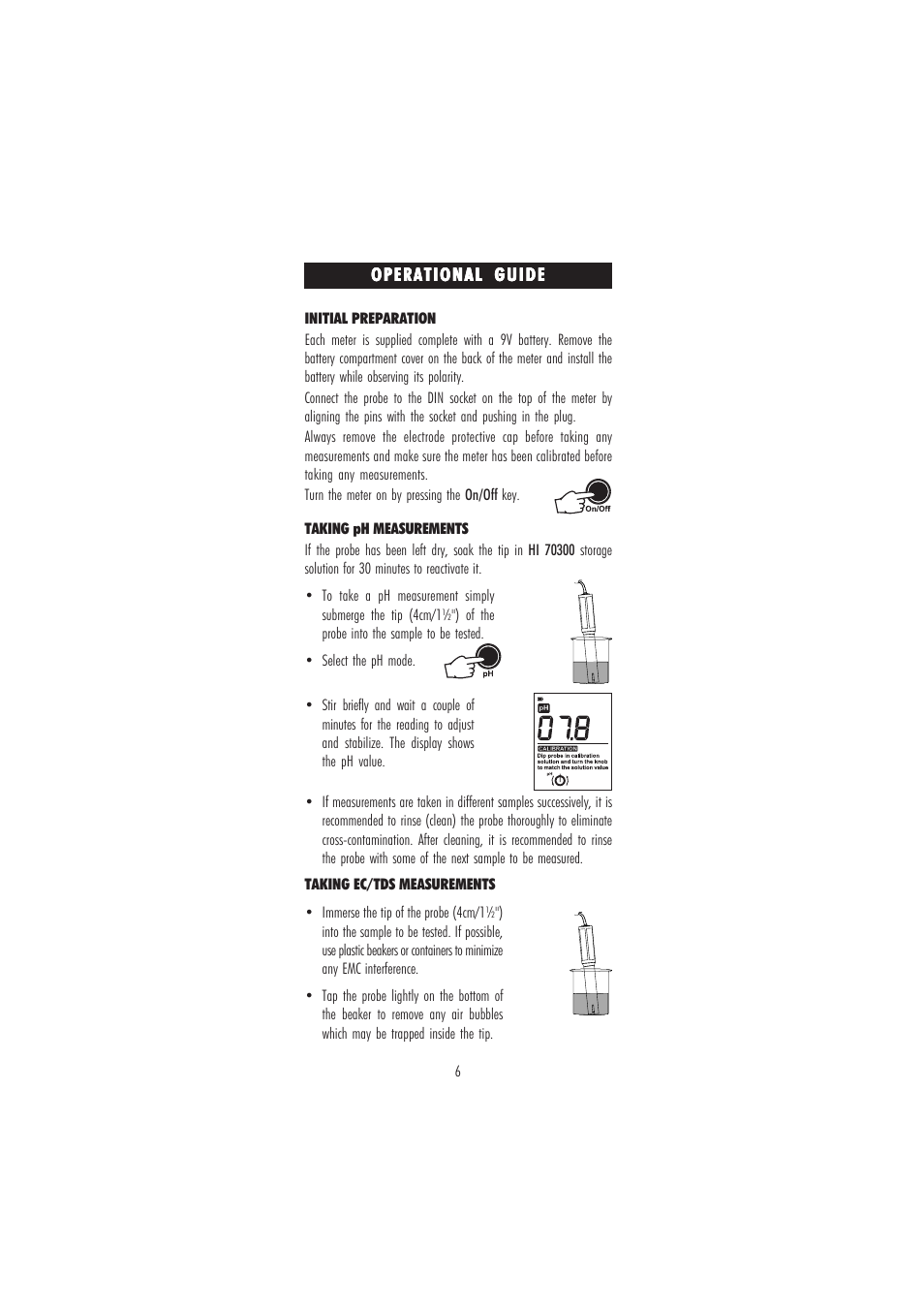 Hanna Instruments HI 9811-5 User Manual | Page 6 / 16
