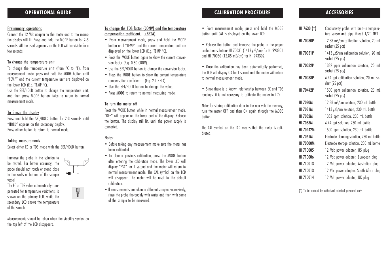 Hanna Instruments HI 993301 User Manual | Page 2 / 2