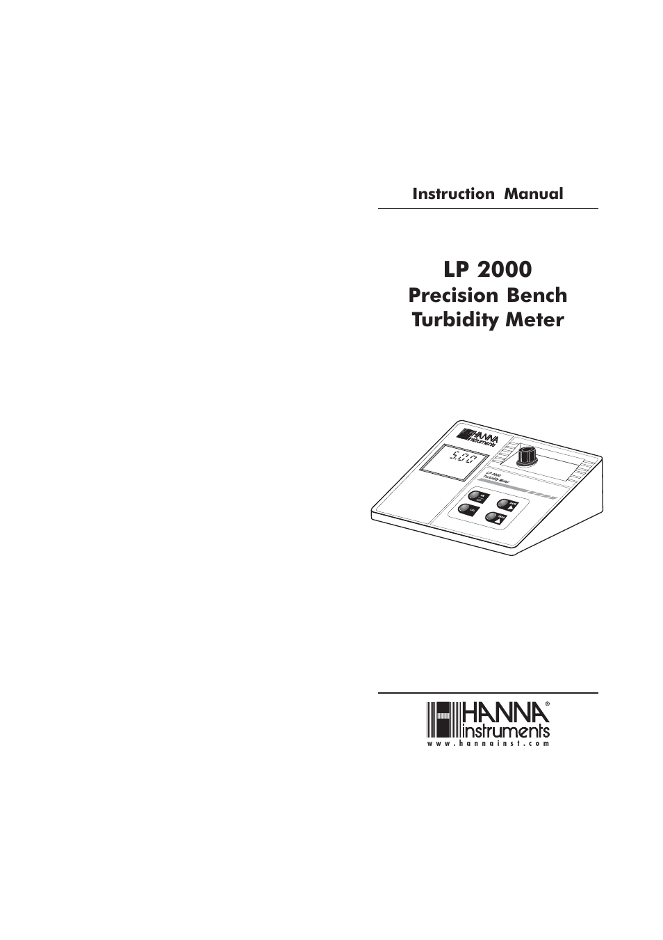 Hanna Instruments LP 2000 User Manual | 9 pages