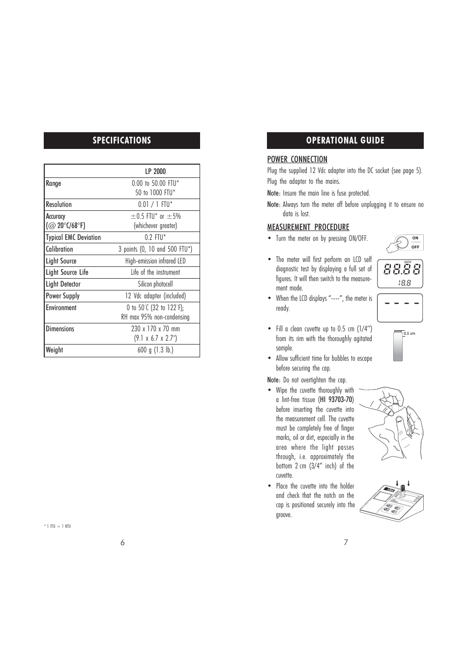 Hanna Instruments LP 2000 User Manual | Page 4 / 9