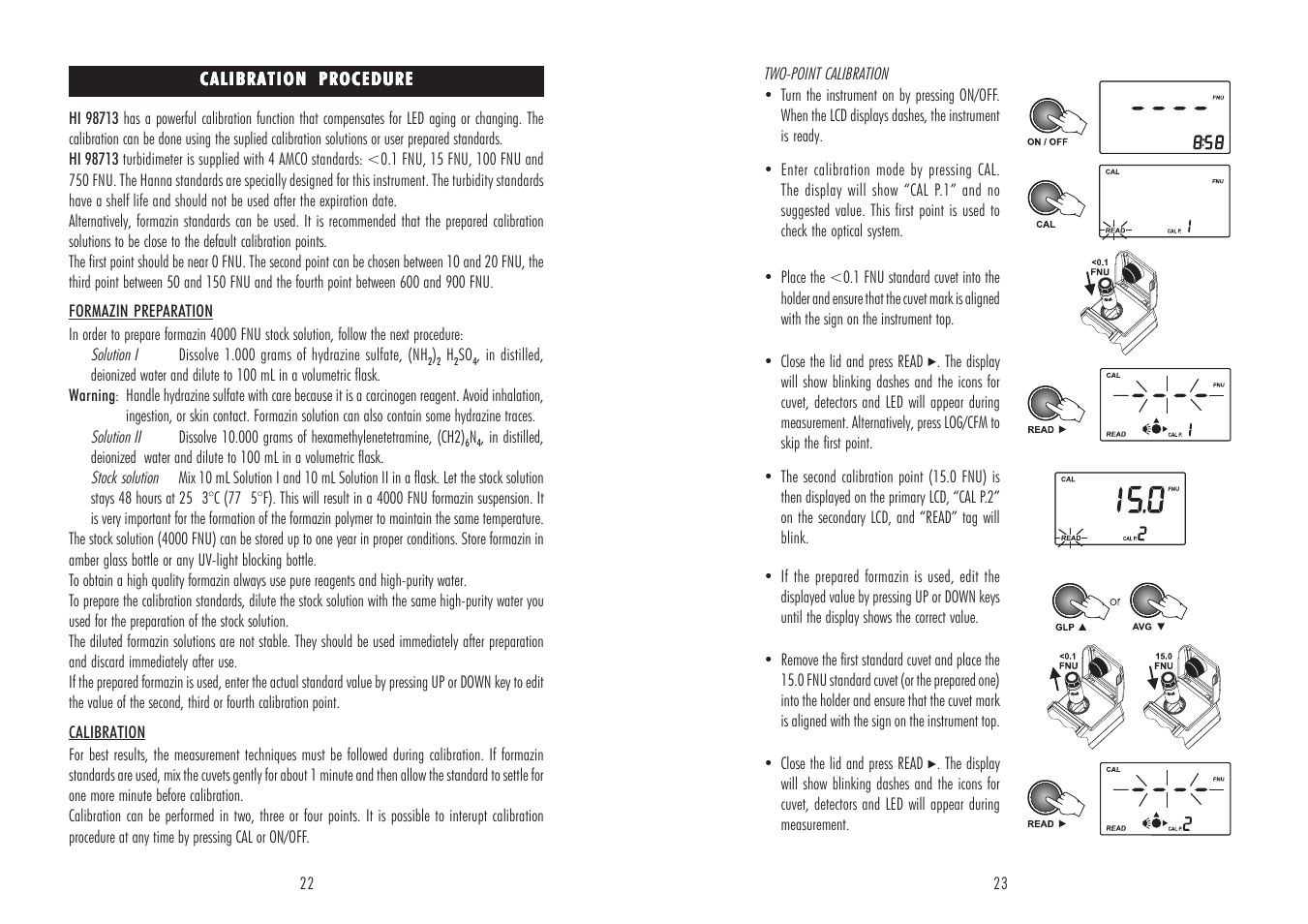 Hanna Instruments HI 98713 User Manual | Page 12 / 21