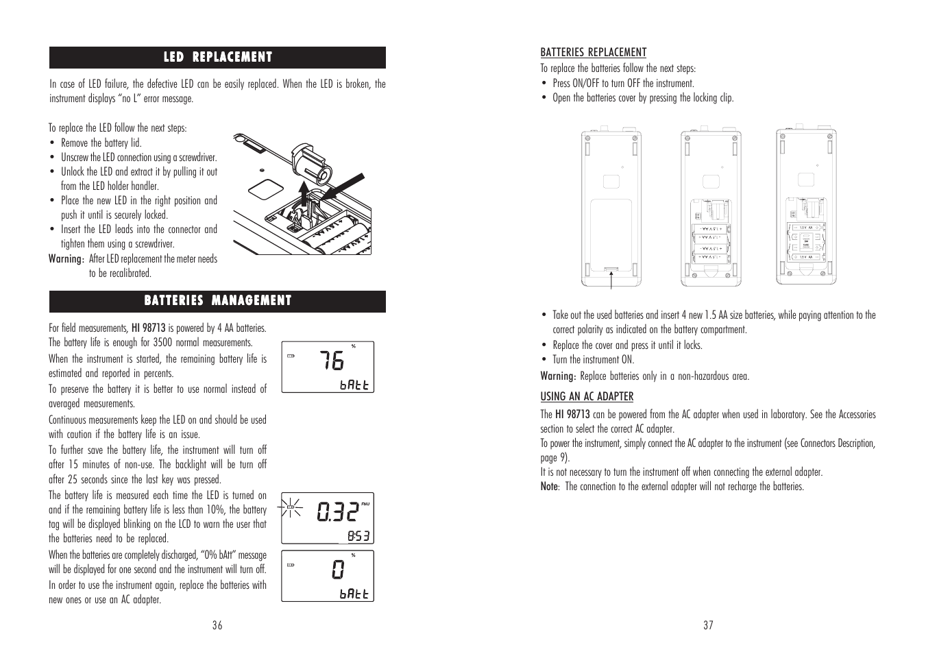 Hanna Instruments HI 98713 User Manual | Page 19 / 21