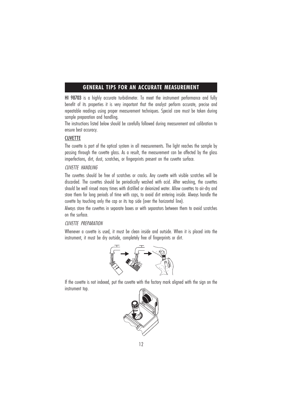 Hanna Instruments HI 98703 User Manual | Page 12 / 40