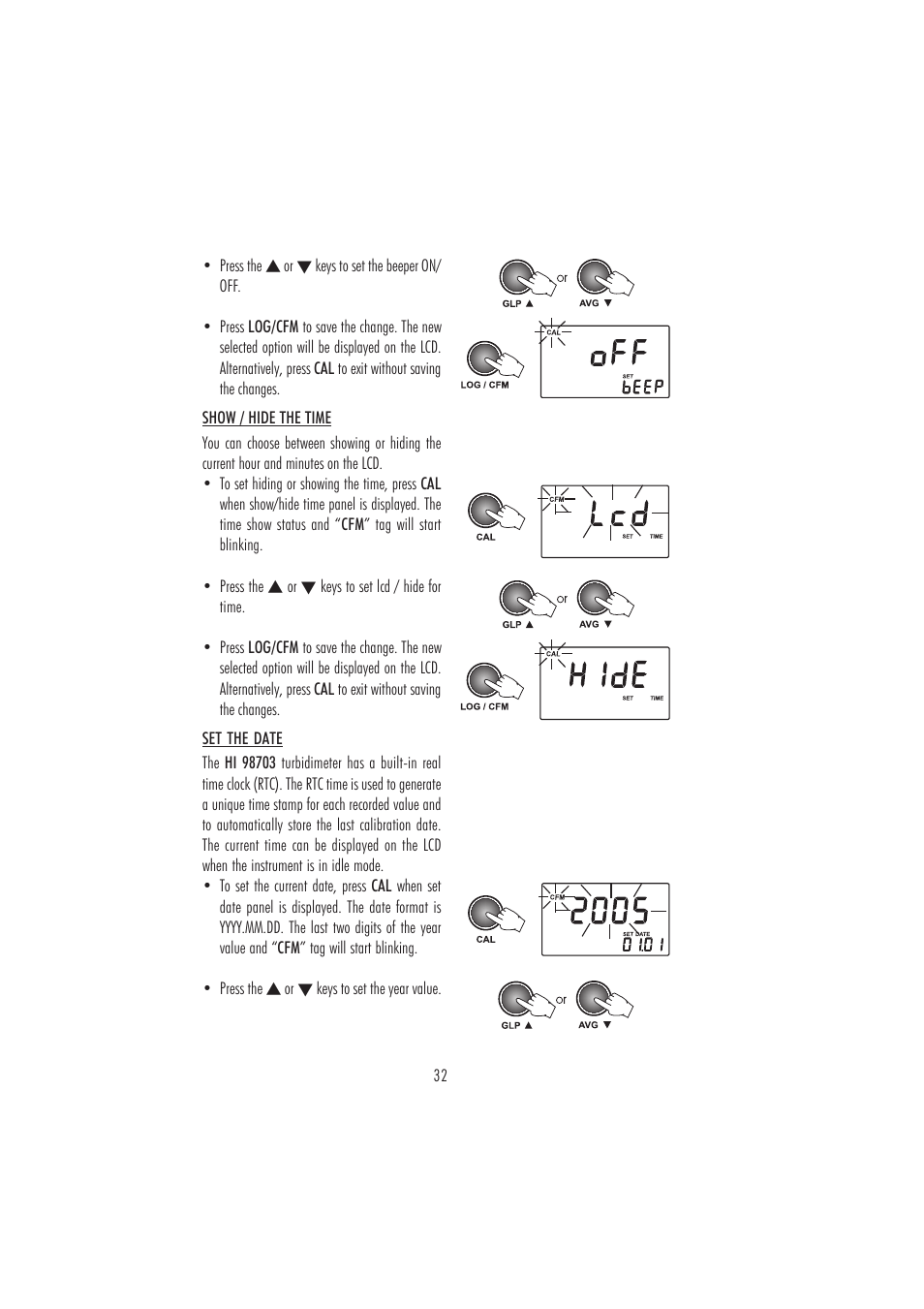 Hanna Instruments HI 98703 User Manual | Page 32 / 40