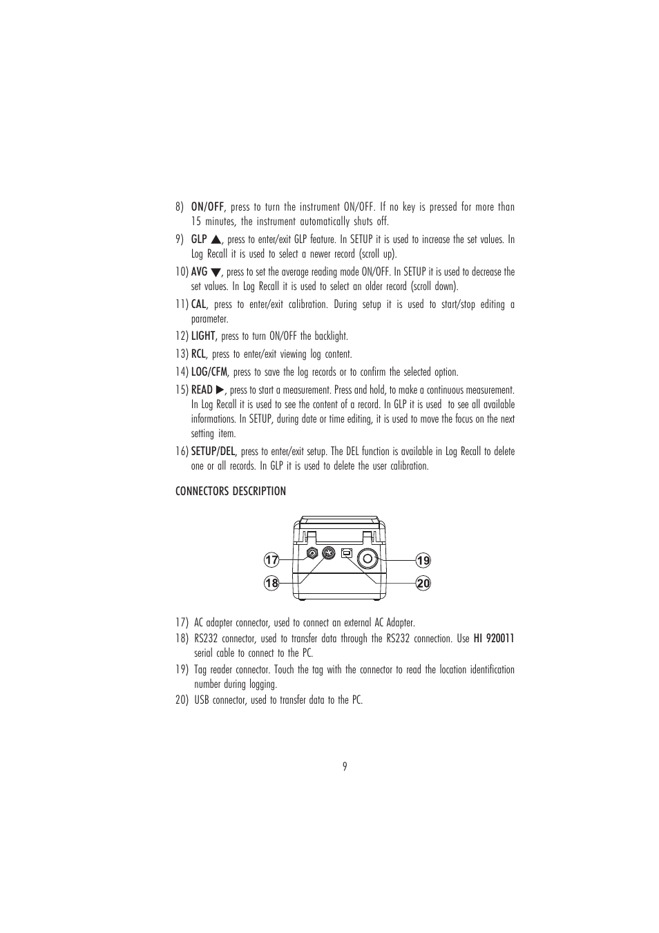 Hanna Instruments HI 98703 User Manual | Page 9 / 40