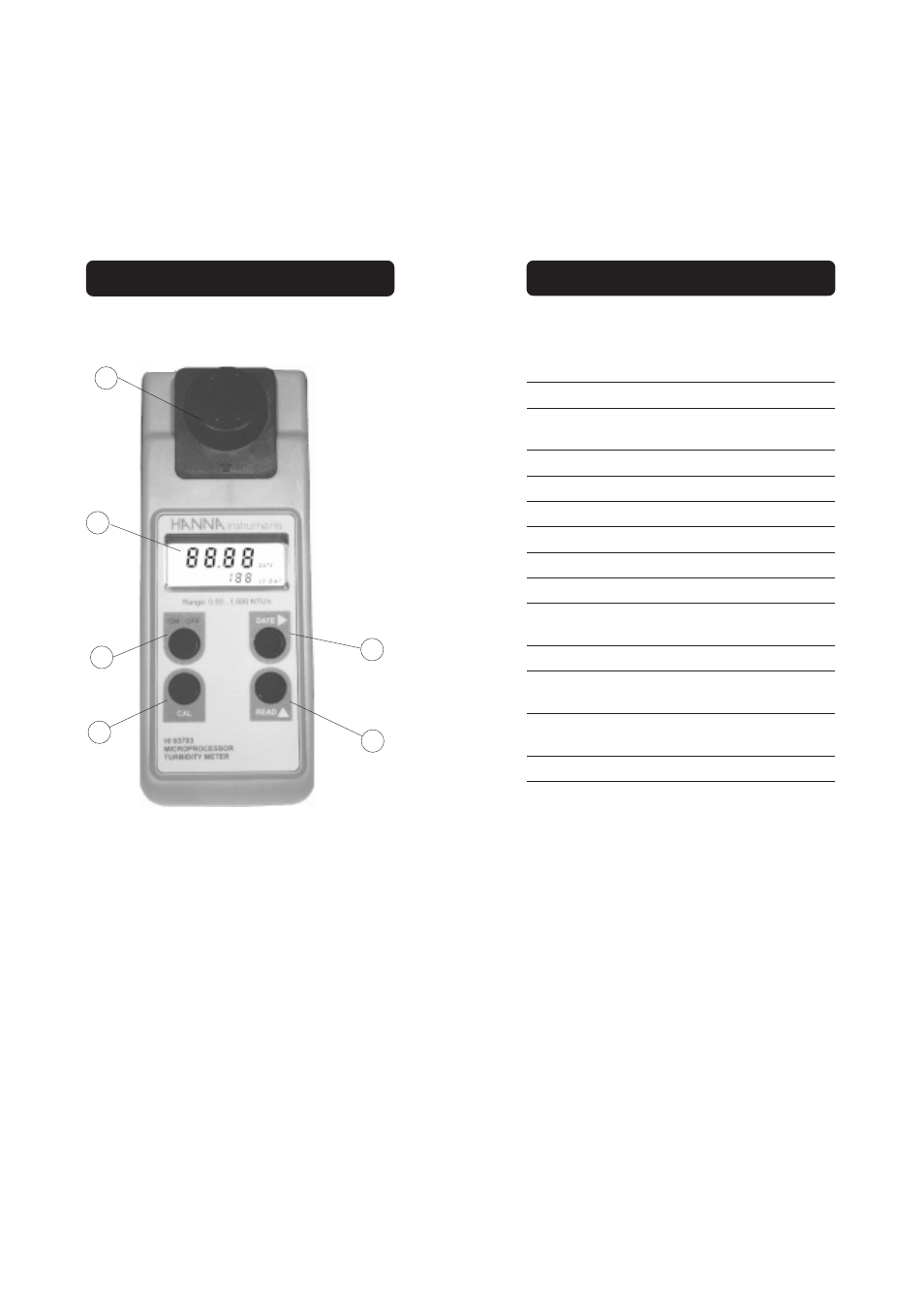 Hanna Instruments HI 93703 User Manual | Page 4 / 13