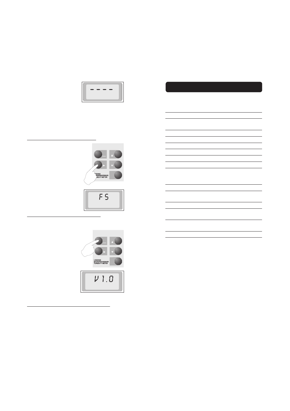 V1.0, Specifications | Hanna Instruments HI 93703 User Manual | Page 7 / 12