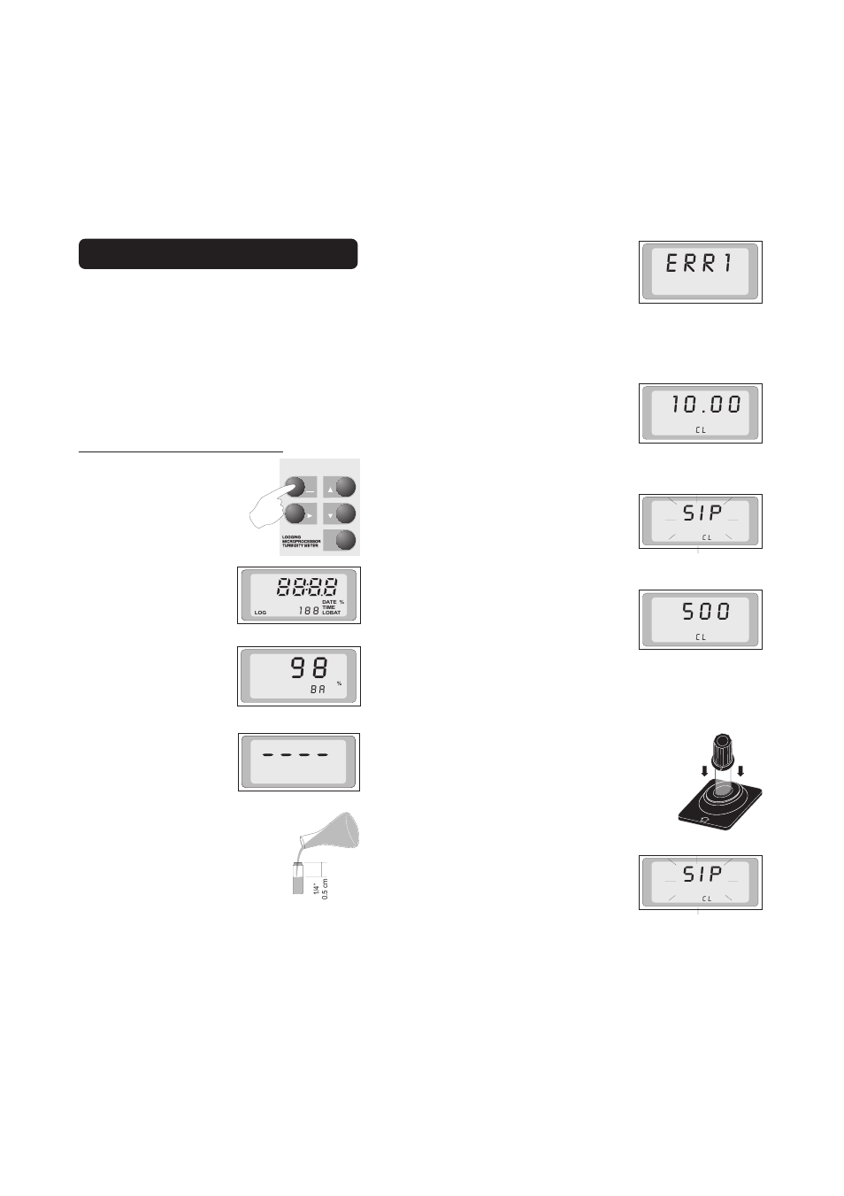Err1, Operational guide | Hanna Instruments HI 93703 User Manual | Page 8 / 12