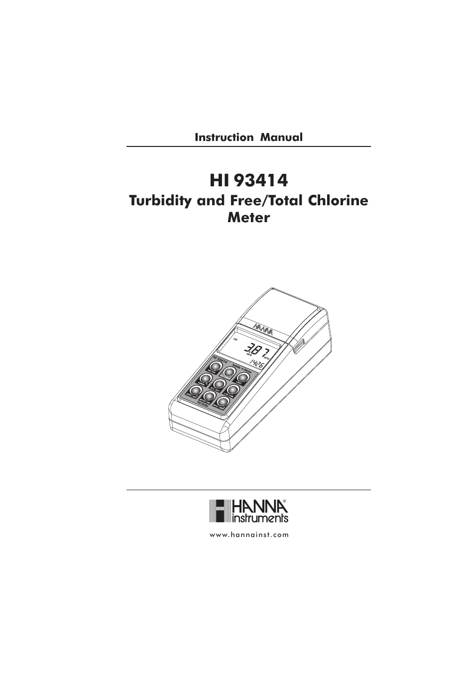 Hanna Instruments HI 93414 User Manual | 52 pages