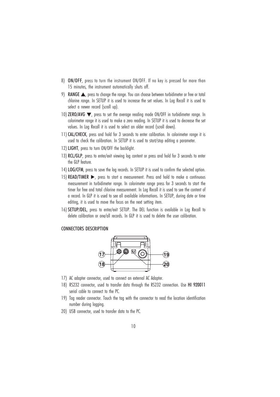 Hanna Instruments HI 93414 User Manual | Page 10 / 52